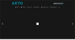 Desktop Screenshot of aktocollege.com
